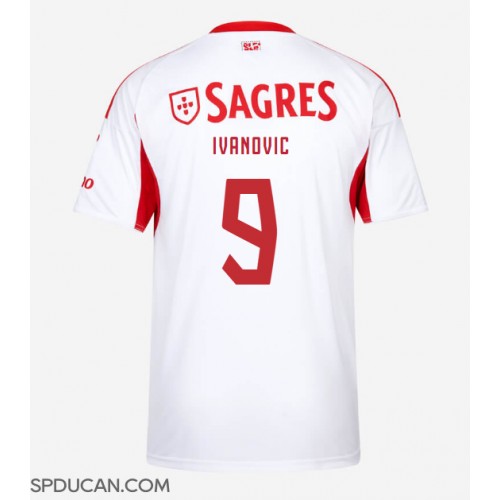 Muški Nogometni Dres Benfica Franjo Ivanovic #9 Rezervni 2025-26 Kratak Rukav Muški Nogometni Dres Benfica Franjo Ivanovic #9 Rezervni 2025-26 Kratak Rukav